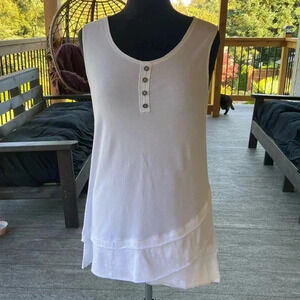 Neon Buddha|  Ruffle Bottom Tank Top